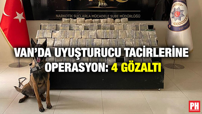 Van’da Uyuşturucu Tacirlerine Operasyon: 4 Gözaltı