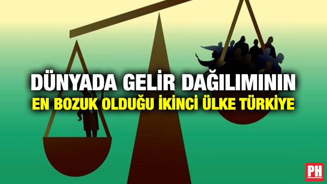 Dünyada Gelir Dağılımının En Bozuk Olduğu İkinci Ülke Türkiye
