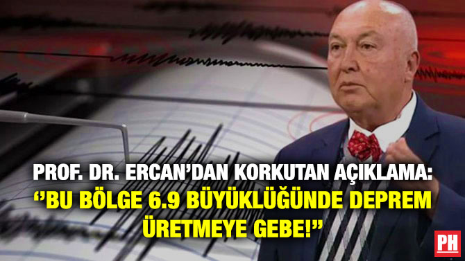 Prof. Dr. Ercan’dan Korkutan Açıklama: ”Bu Bölge 6.9 Büyüklüğünde Deprem Üretmeye Gebe!”