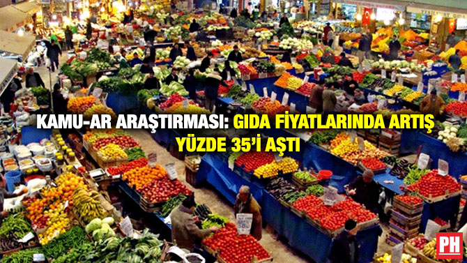 KAMU-AR Araştırması: Gıda Fiyatlarında Artış Yüzde 35’i Aştı
