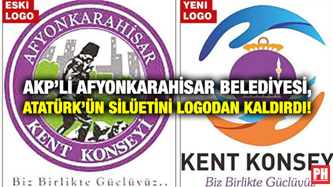 AKP’li Afyonkarahisar Belediyesi, Atatürk’ün Silüetini Logodan Kaldırdı!