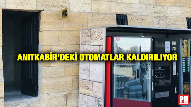 Anıtkabir’deki Otomatlar Kaldırılıyor