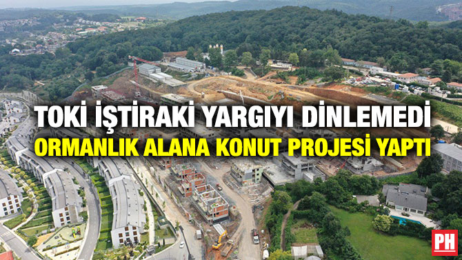 TOKİ İştiraki Yargıyı Dinlemedi Ormanlık Alana Konut Projesi Yaptı