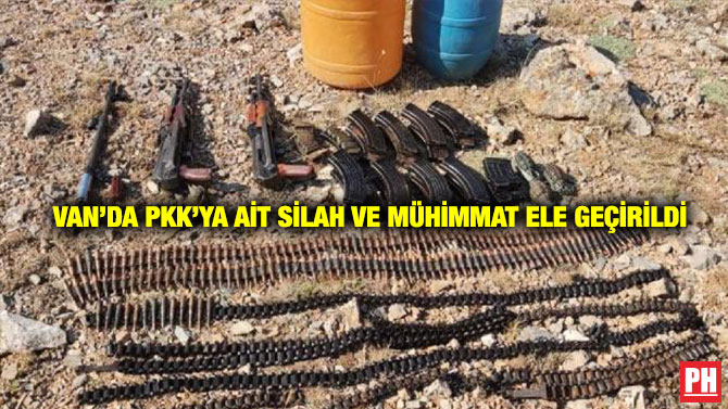 Van’da PKK’ya ait Silah ve Mühimmat Ele Geçirildi