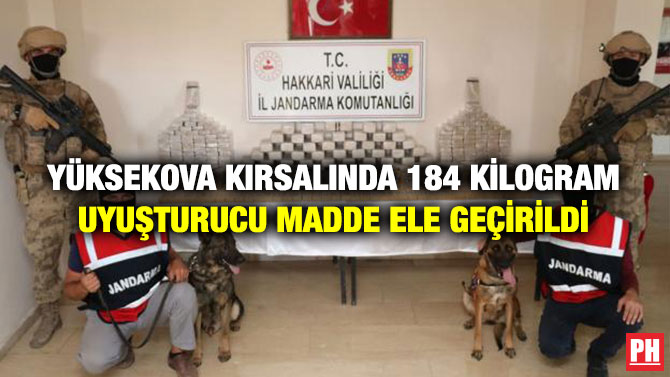 Yüksekova Kırsalında 184 Kilogram Uyuşturucu Madde Ele Geçirildi
