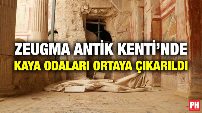 Zeugma Antik Kenti’nde Kaya Odaları Ortaya Çıkarıldı