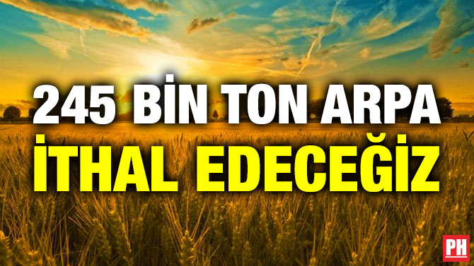 245 Bin Ton Arpa İthal Edeceğiz