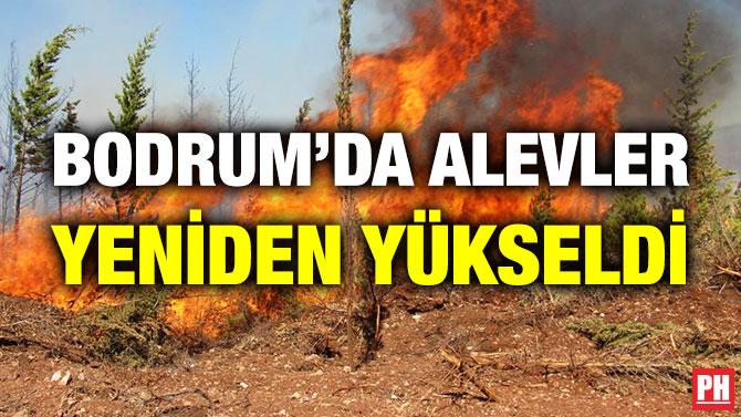 Bodrum’da Alevler Yeniden Yükseldi