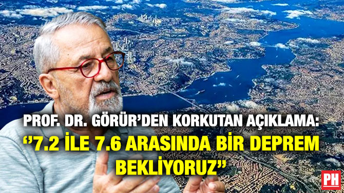 Prof. Dr. Görür’den Korkutan Açıklama: ”7.2 ile 7.6 Arasında Bir Deprem Bekliyoruz”