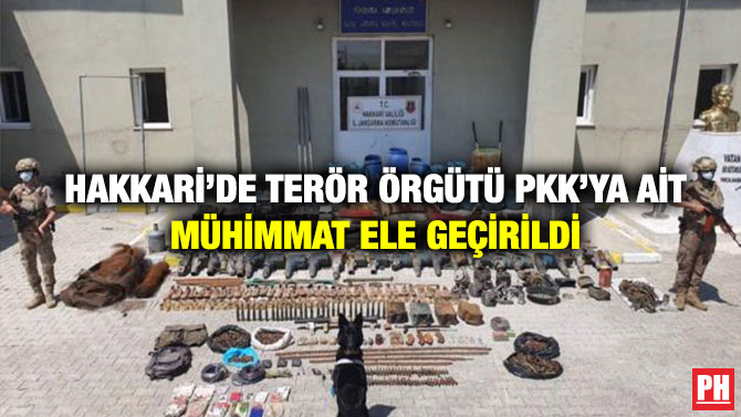Hakkari’de Terör Örgütü PKK’ya Ait Mühimmat Ele Geçirildi