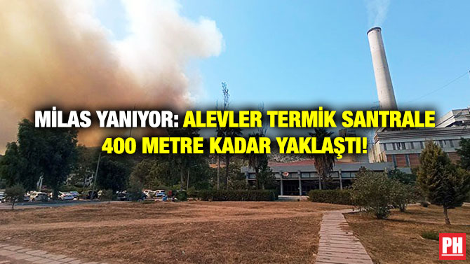 Milas Yanıyor: Alevler Termik Santrale 400 Metre Kadar Yaklaştı!