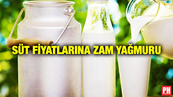 Süt Fiyatlarına Zam Yağmuru