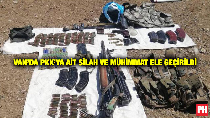 Van’da PKK’ya Ait Silah ve Mühimmat Ele Geçirildi