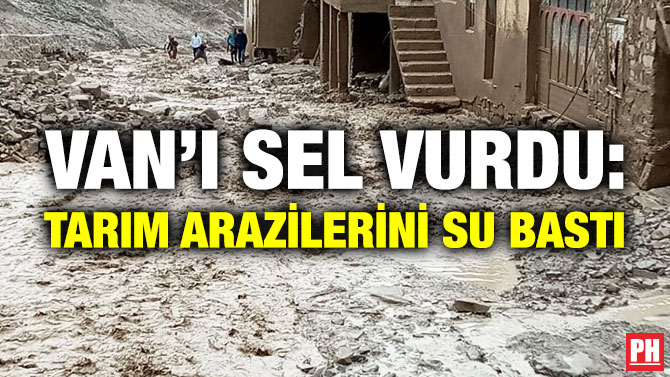 Van’ı Sel Vurdu: Tarım Arazilerini Su Bastı