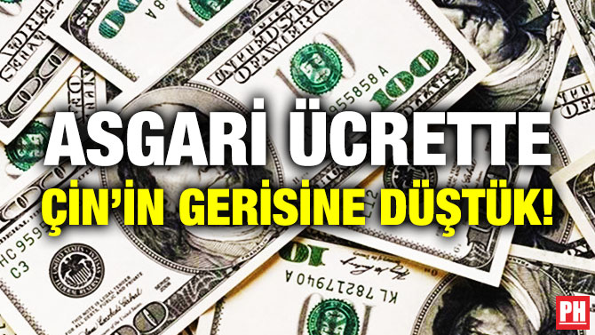 Asgari Ücrette Çin’in Gerisine Düştük!