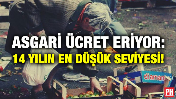 Asgari Ücret Eriyor: 14 Yılın En Düşük Seviyesi!