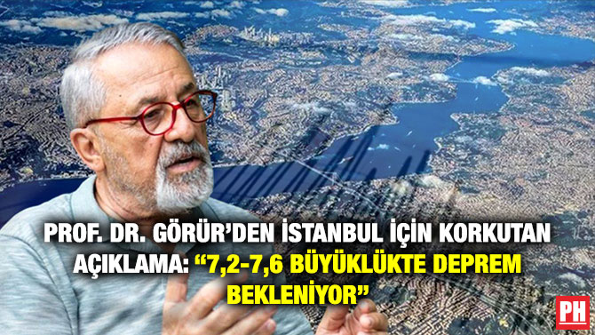 Prof. Dr. Görür’den İstanbul için Korkutan Açıklama: “7,2-7,6 Büyüklükte Deprem Bekleniyor”