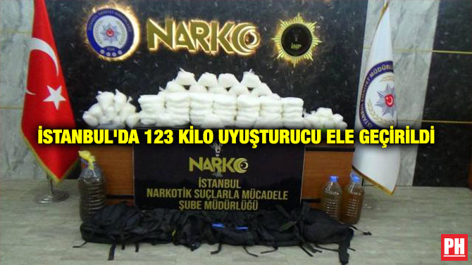 İstanbul’da 123 Kilo Uyuşturucu Ele Geçirildi