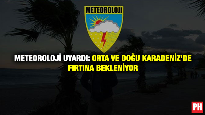 Meteoroloji Uyardı: Orta Ve Doğu Karadeni̇z’de Fırtına Bekleniyor