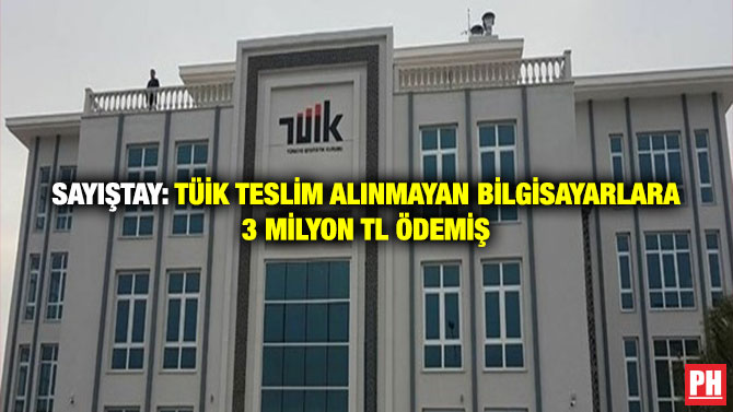 Sayıştay: TÜİK Teslim Alınmayan Bilgisayarlara 3 Milyon TL Ödemiş