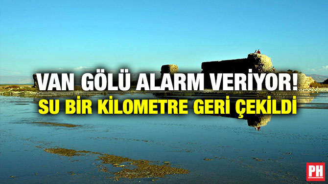 Van Gölü Alarm Veriyor! Su Bir Kilometre Geri Çekildi