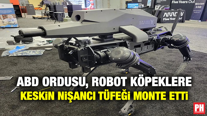 ABD Ordusu, Robot Köpeklere Keskin Nişancı Tüfeği Monte Etti