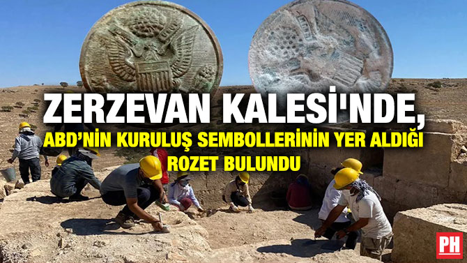 Zerzevan Kalesi’nde, ABD’nin Kuruluş Sembollerinin Yer Aldığı Rozet Bulundu