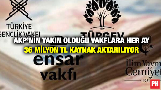 AKP’nin Yakın Olduğu Vakflara Her Ay 36 Milyon TL Kaynak Aktarılıyor