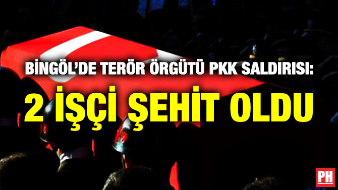 Bingöl’de Terör Örgütü PKK Saldırısı: 2 İşçi Şehit Oldu