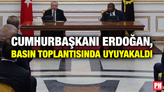 Cumhurbaşkanı Erdoğan, Basın Toplantısında Uyuyakaldı