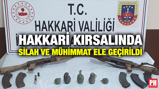 Hakkari Kırsalında Silah ve Mühimmat Ele Geçirildi