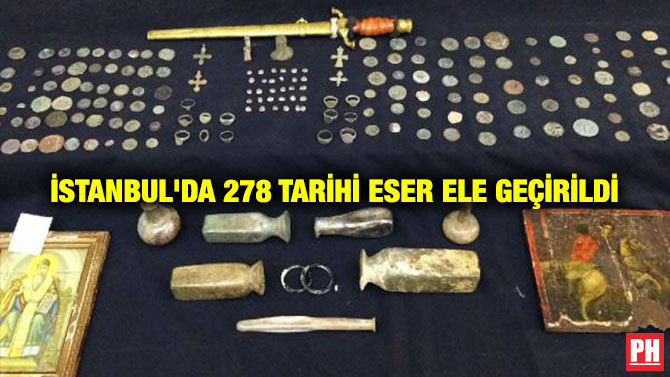 İstanbul’da 278 Tarihi Eser Ele Geçirildi