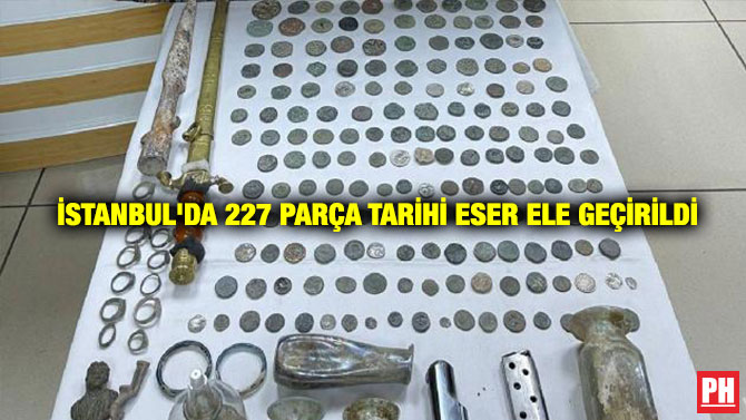 İstanbul’da 227 Parça Tarihi Eser Ele Geçirildi
