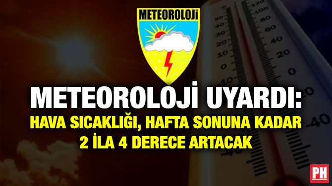 Meteoroloji Uyardı: Hava Sıcaklığı, Hafta Sonuna Kadar 2 İla 4 Derece Artacak
