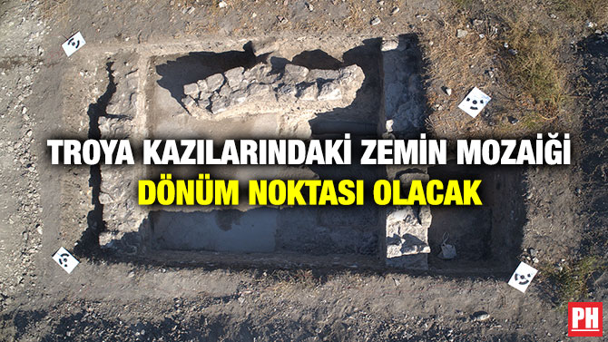Troya Kazılarındaki Zemin Mozaiği Dönüm Noktasi Olacak