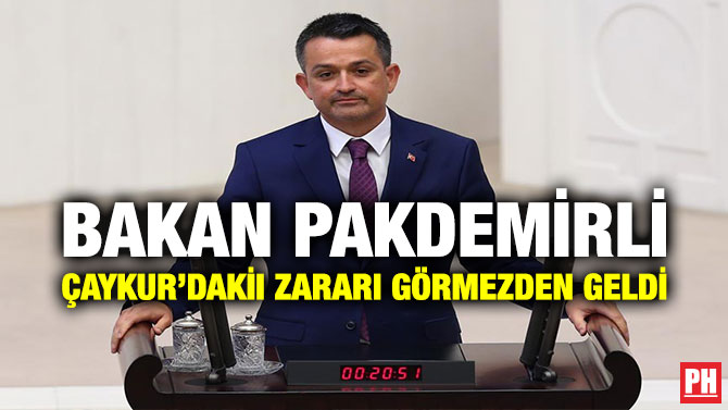 Bakan Pakdemirli Çaykur’daki Zararı Görmezden Geldi