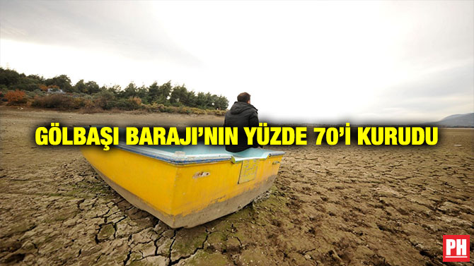 Gölbaşı Barajı’nın Yüzde 70’i Kurudu