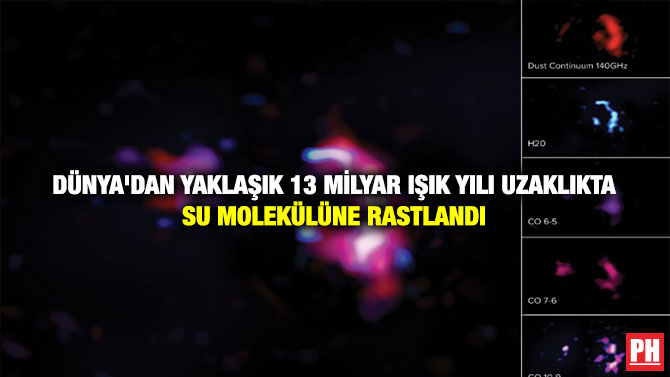 Dünya’dan Yaklaşık 13 Milyar Işık Yılı Uzaklıkta Su Molekülüne Rastlandı