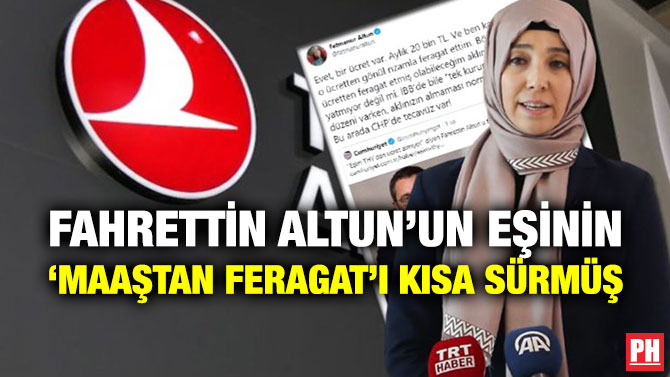 Fahrettin Altun’un Eşinin ‘Maaştan Feragat’ı Kısa Sürmüş