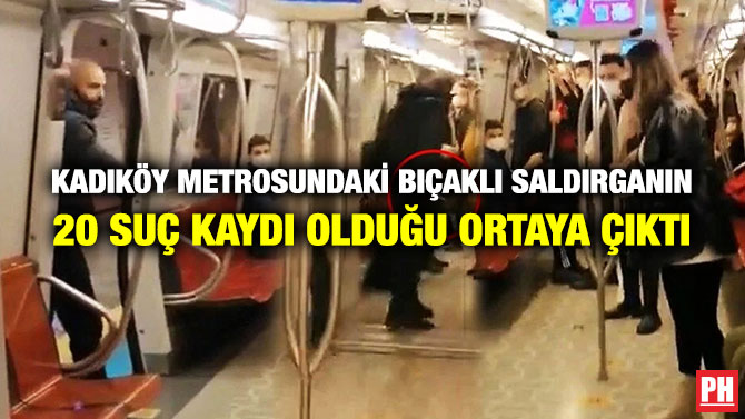 Kadıköy Metrosundaki Bıçaklı Saldırganın 20 Suç Kaydı Olduğu Ortaya Çıktı