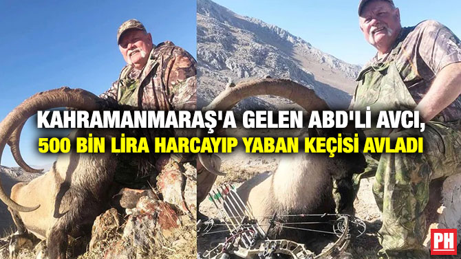 Kahramanmaraş’a Gelen ABD’li Avcı, 500 Bin Lira Harcayıp Yaban Keçisi Avladı