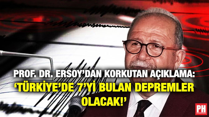 Prof. Dr. Ersoy’dan Korkutan Açıklama: ‘Türkiye’de 7’yi Bulan Depremler Olacak!’