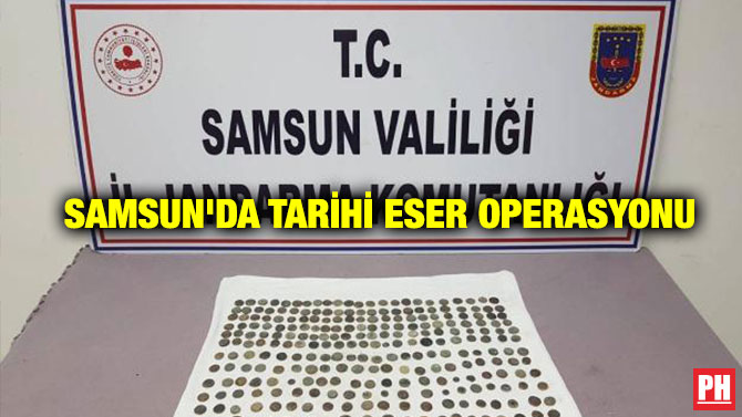 Samsun’da Tarihi Eser Operasyonu