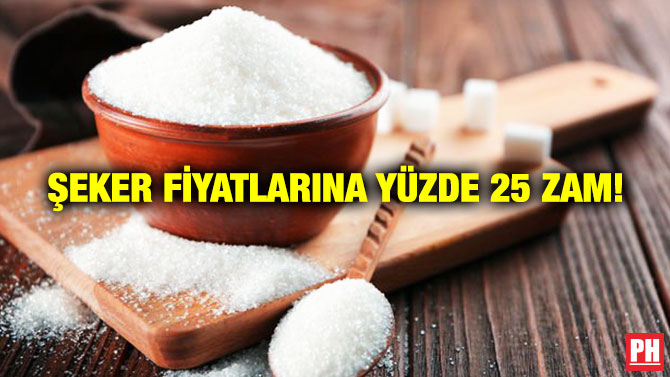 Şeker Fiyatlarına Yüzde 25 Zam!