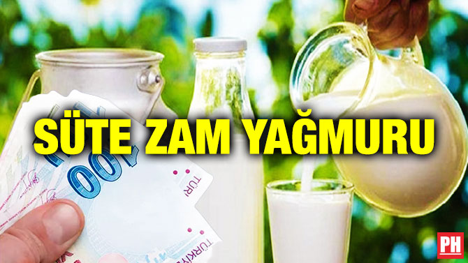Süte Zam Yağmuru