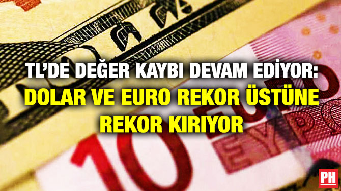 TL’de Değer Kaybı Devam Ediyor: Dolar ve Euro Rekor Üstüne Rekor Kırıyor