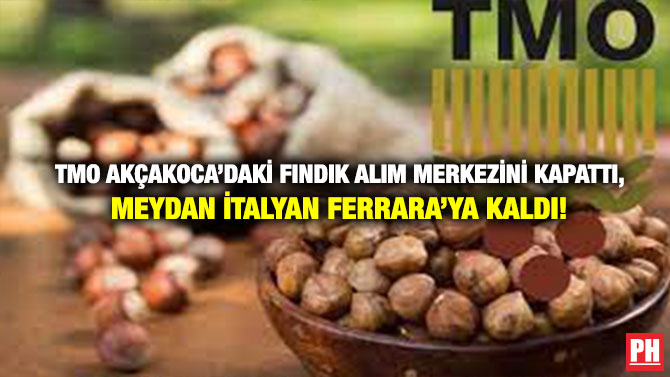 TMO Akçakoca’daki Fındık Alım Merkezini Kapattı, Meydan İtalyan Ferrara’ya Kaldı!