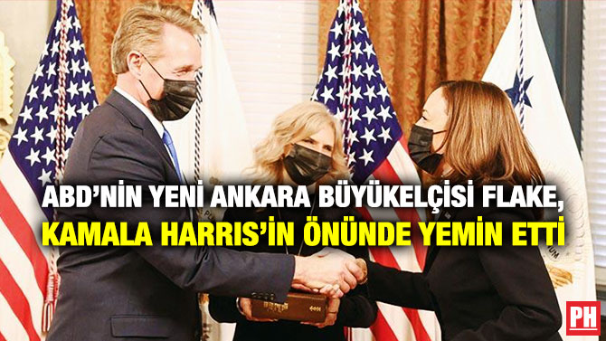 ABD’nin Yeni Ankara Büyükelçisi Flake, Kamala Harris’in Önünde Yemin Etti