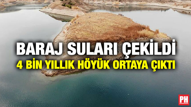 Baraj Suları Çekildi 4 Bin Yıllık Höyük Ortaya Çıktı