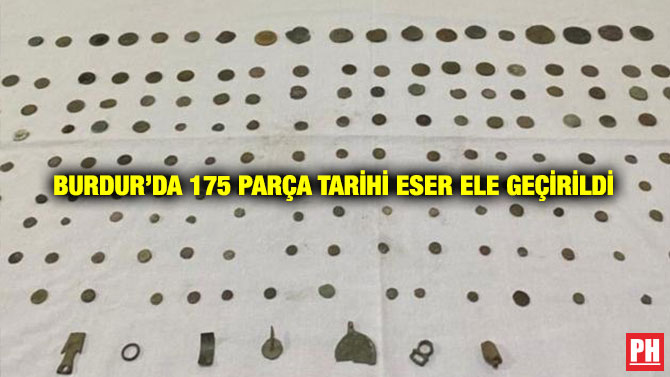 Burdur’da 175 Parça Tarihi Eser Ele Geçirildi